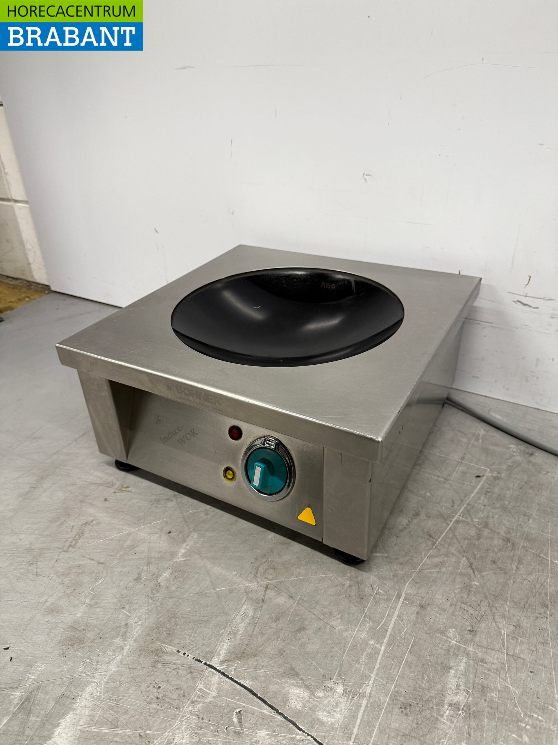 Stainless steel Bohner Induction Wok Wok plate with wok pan 5 kW 400V Horeca - Image 2