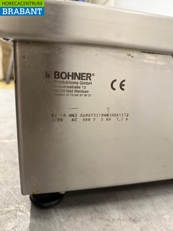 Stainless steel Bohner Induction Wok Wok plate with wok pan 5 kW 400V Horeca - Image 5
