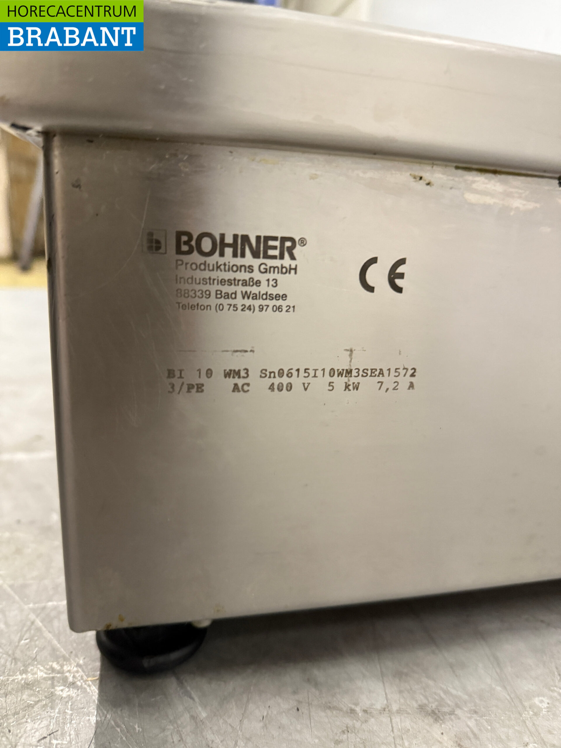 Stainless steel Bohner Induction Wok Wok plate with wok pan 5 kW 400V Horeca - Image 5