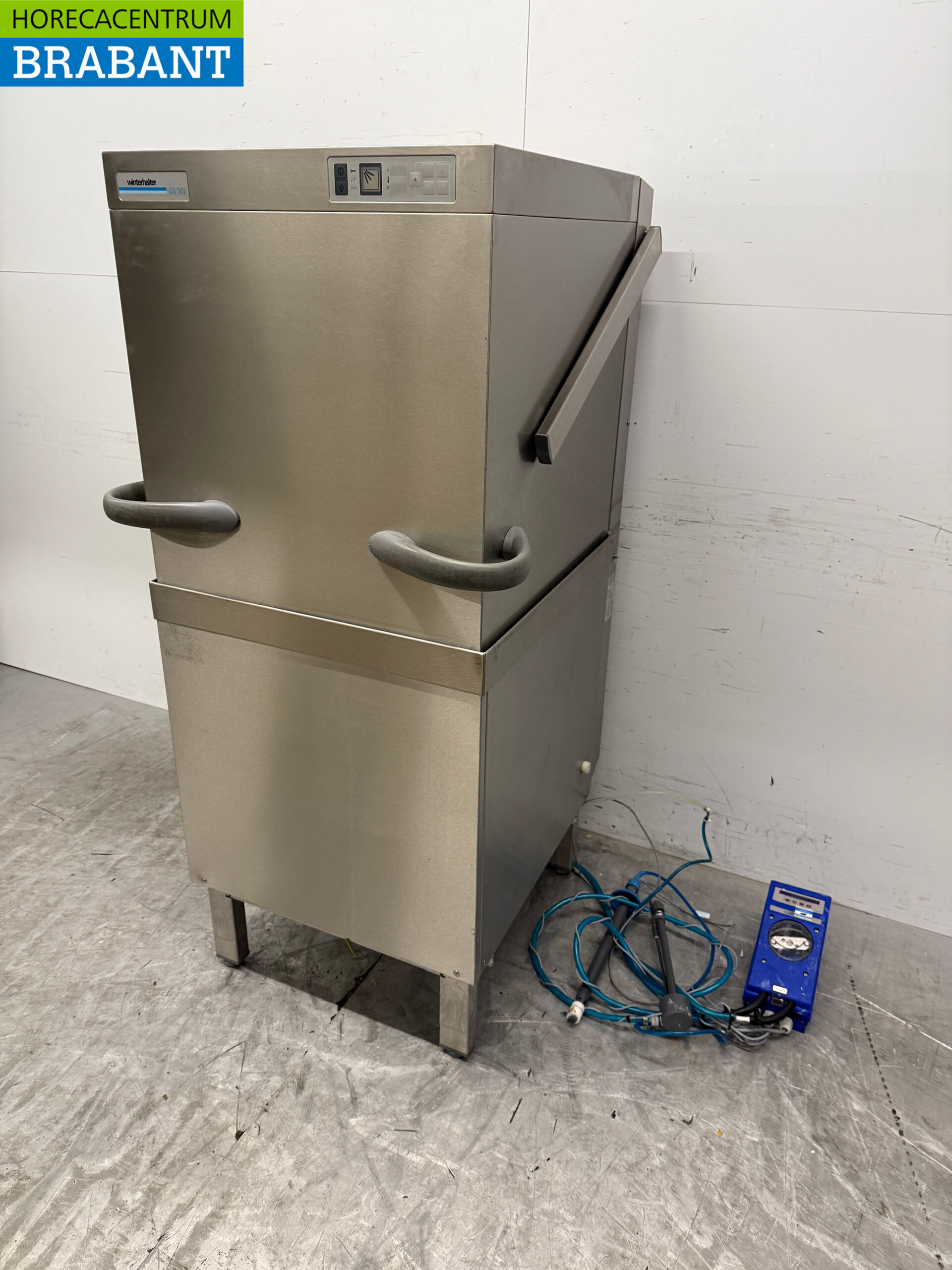 Stainless steel Winterhalter Pass-through dishwasher with drain pump and soap pump 400V Horeca - Image 2