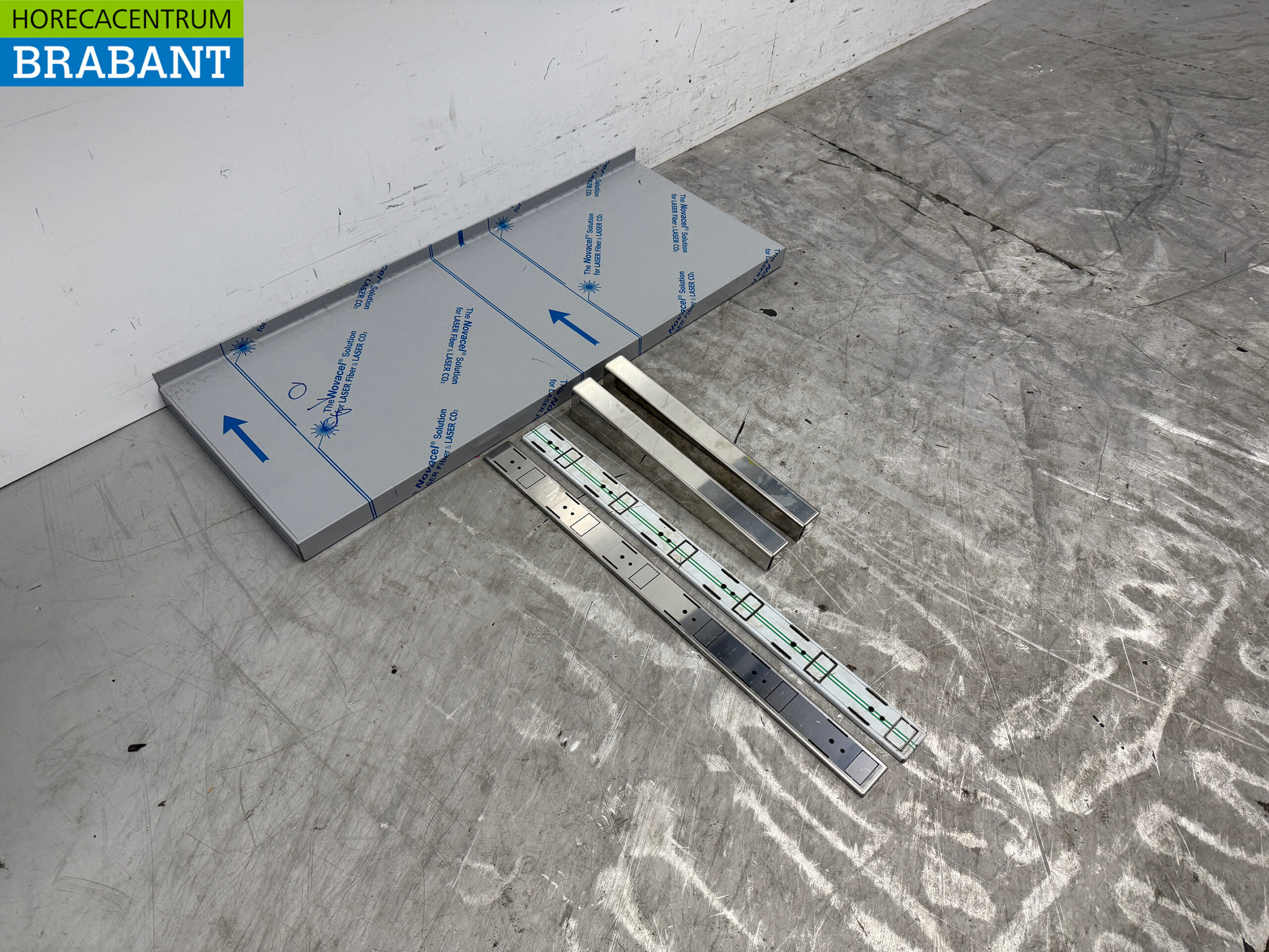 Stainless steel Wall Shelf 100 x 40 cm Catering - Image 2