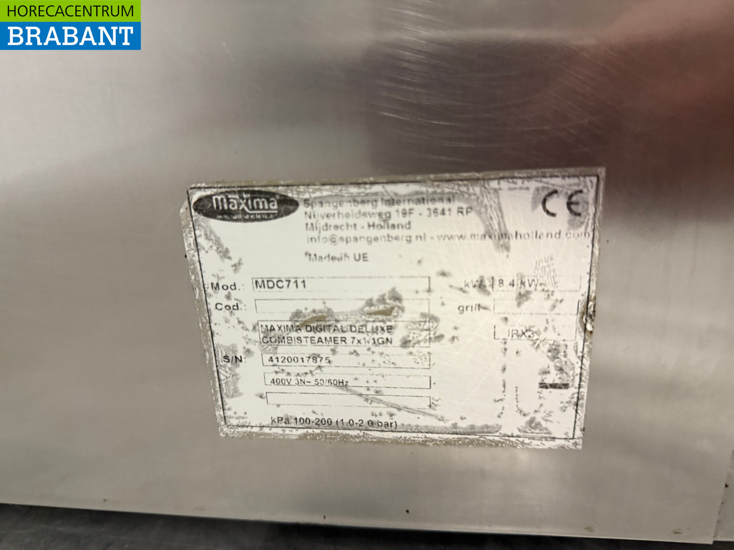 Stainless steel Maxima Combisteamer 7 x 1/1 GN 400V Horeca - Image 5