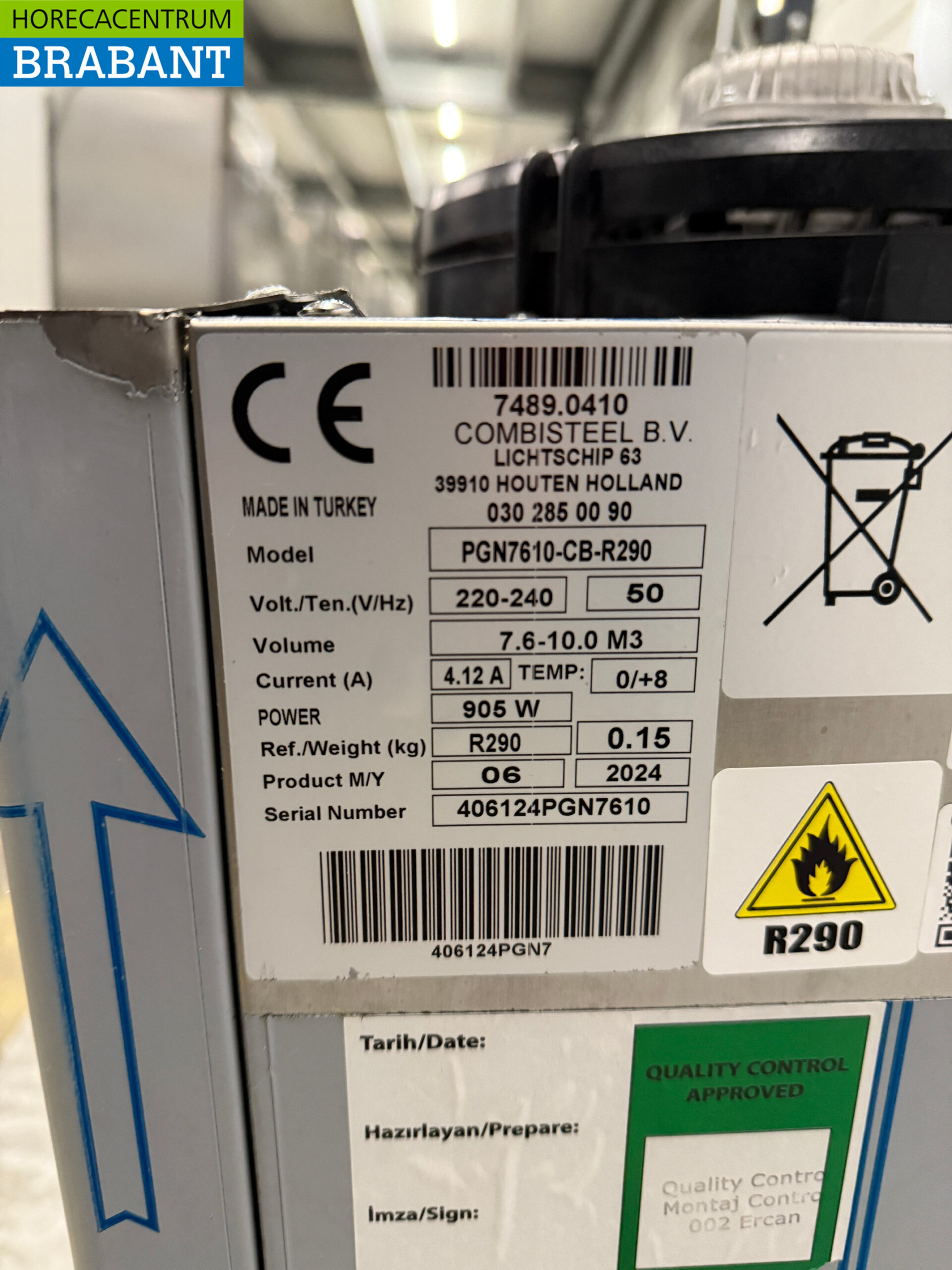 Stainless steel Combisteel Refrigeration Unit Refrigerator Insert Monoblock Wall Unit 10 m3 230V Horeca - Image 5