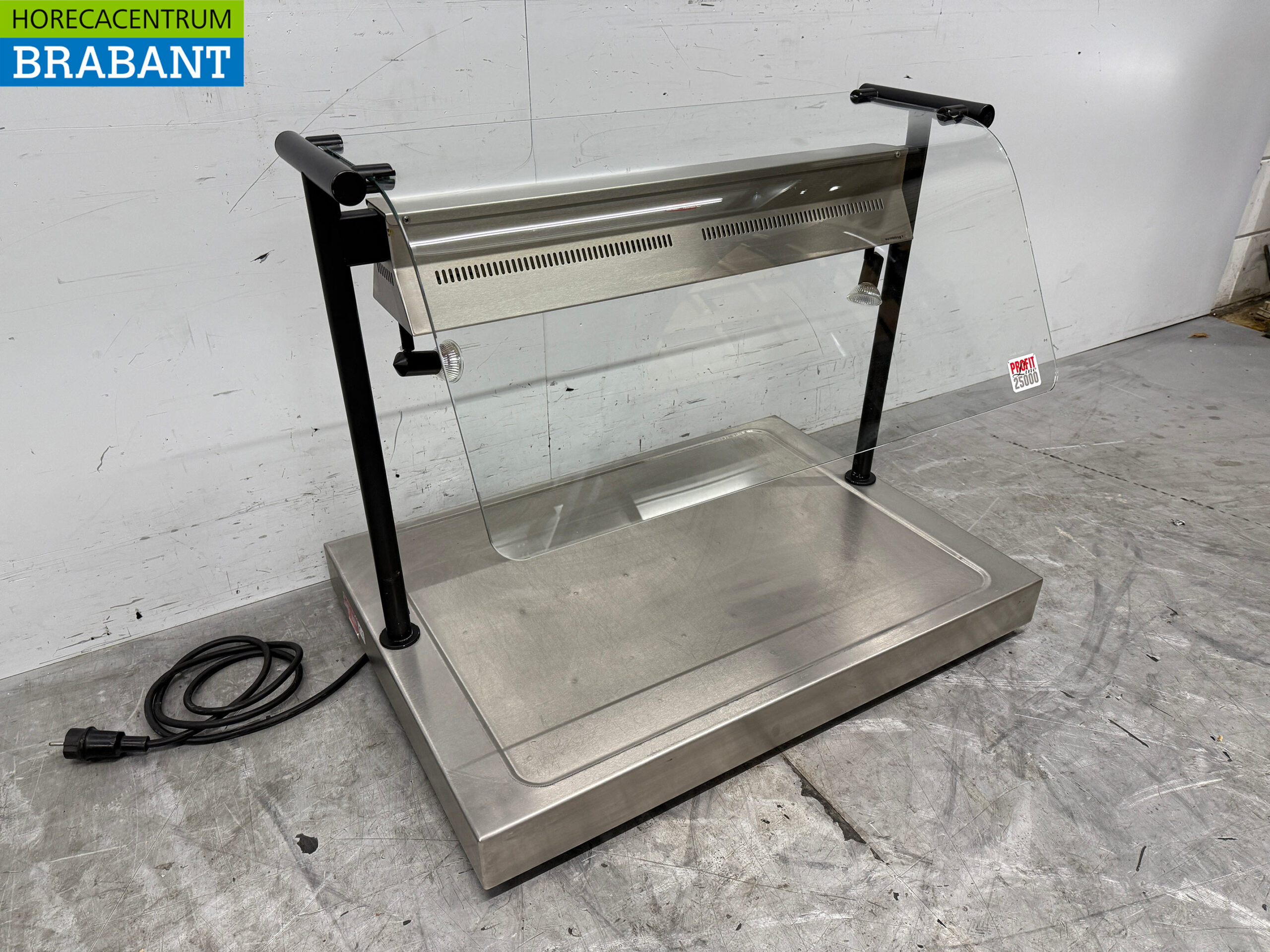 Stainless steel Scholl Hot Plate With Heat Lamps 85 cm 230V Catering 2,5 kw - Image 3
