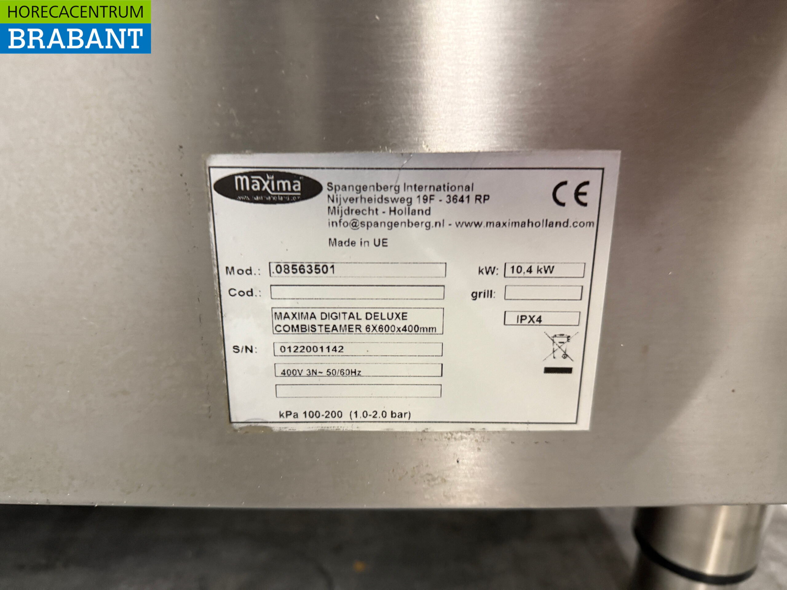 Stainless steel Maxima Combisteamer 7 x 60/40cm 400V Horeca - Image 5