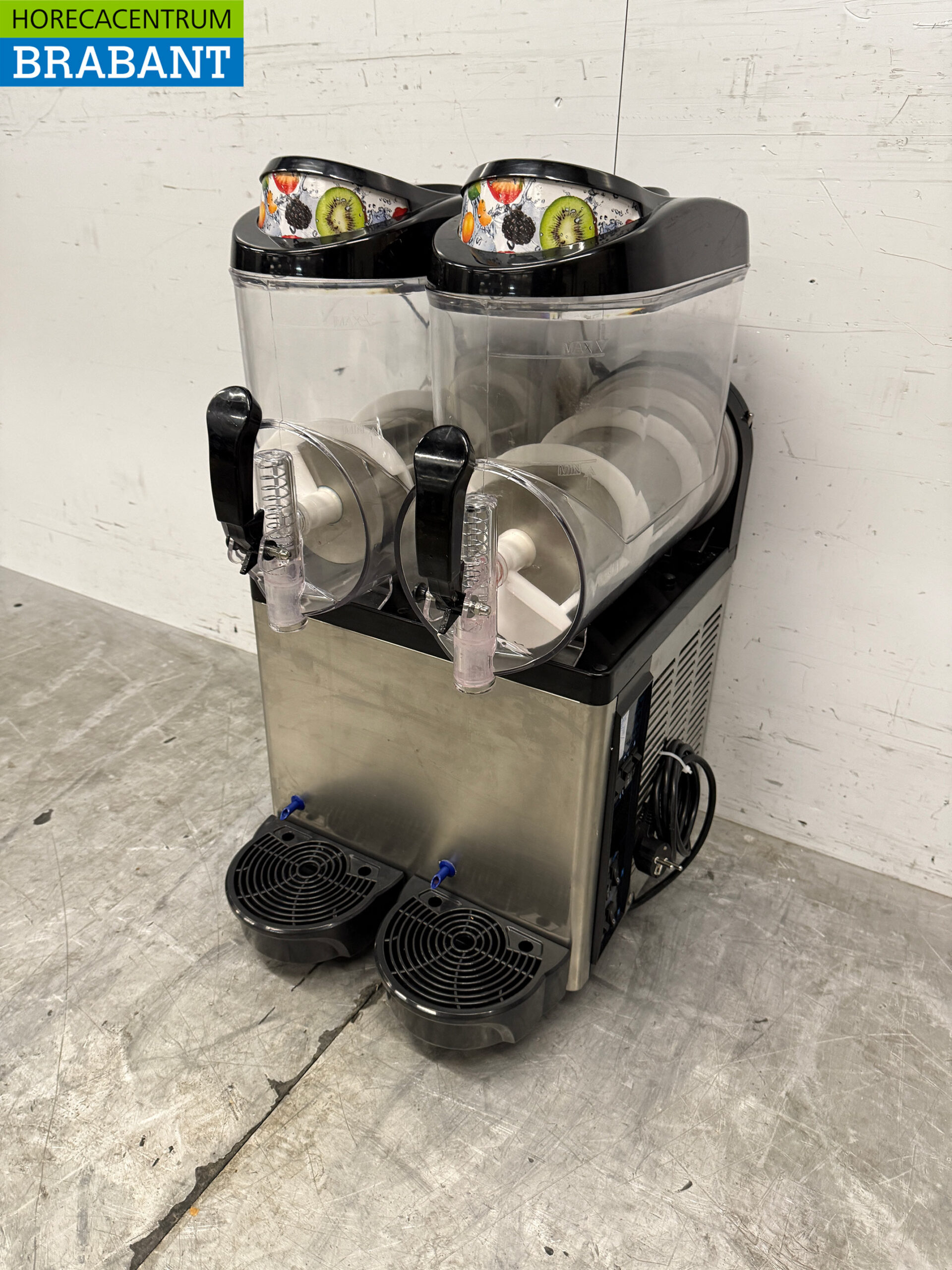 Stainless steel Slush Machine Granita Machine 2 x 12 liters 230V Horeca - Image 2