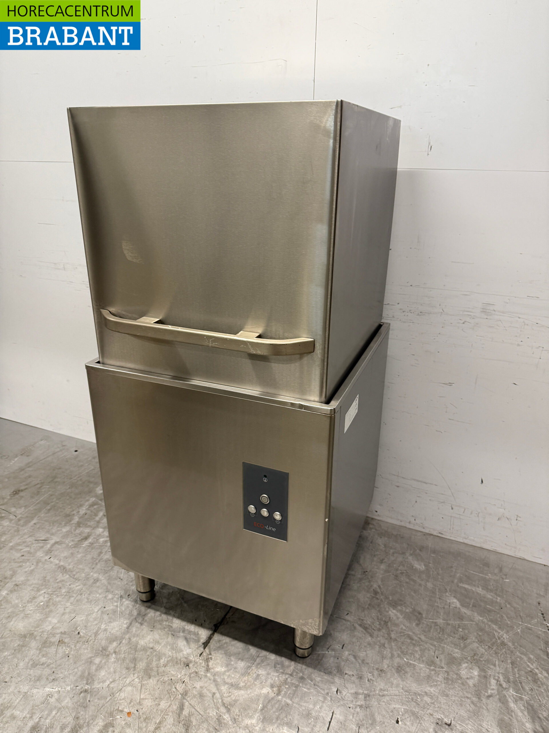 Stainless steel Asber Pass-through dishwasher with drain pump 400V Horeca - Image 2