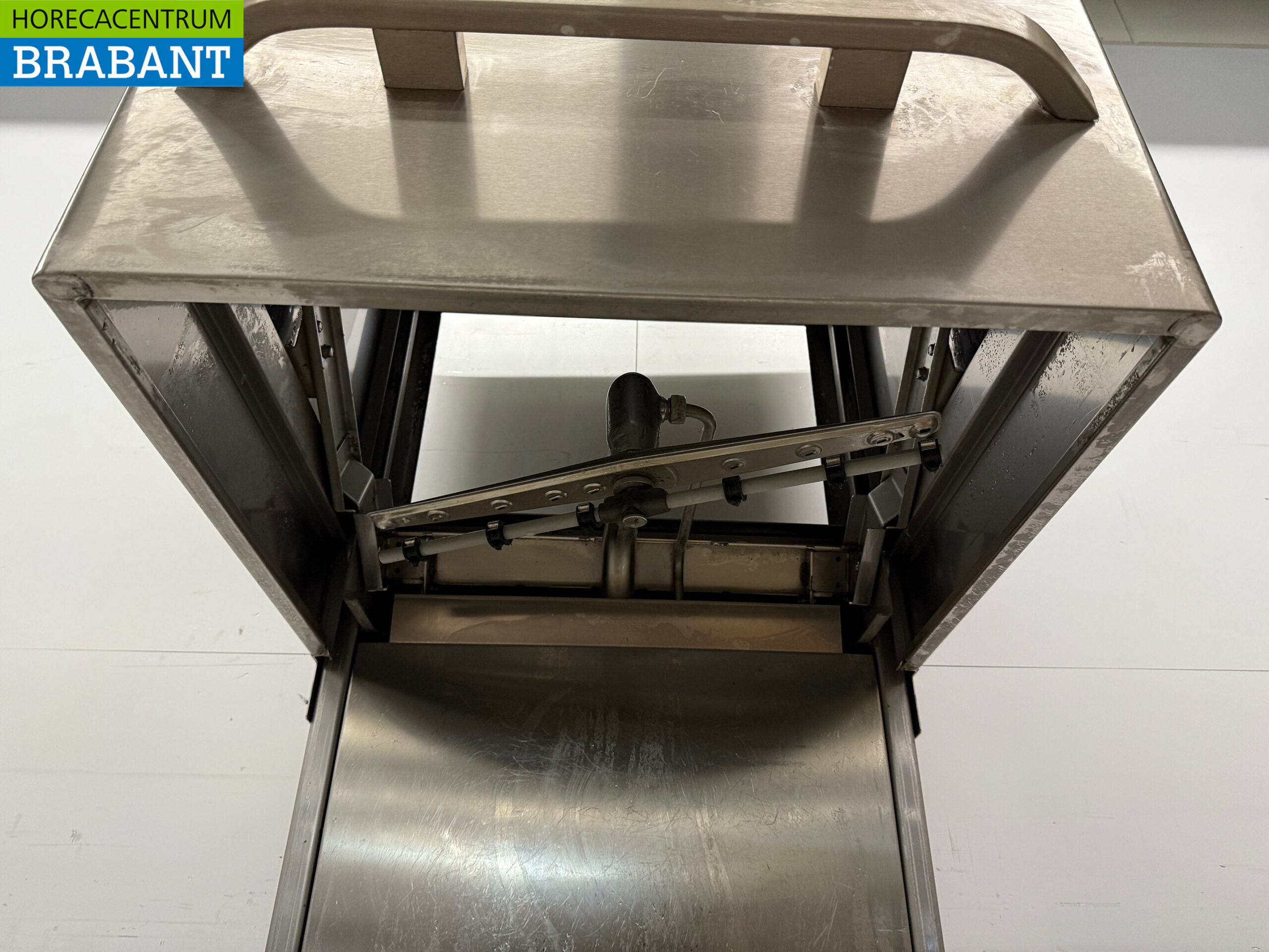 Stainless steel Asber Pass-through dishwasher with drain pump 400V Horeca - Image 5