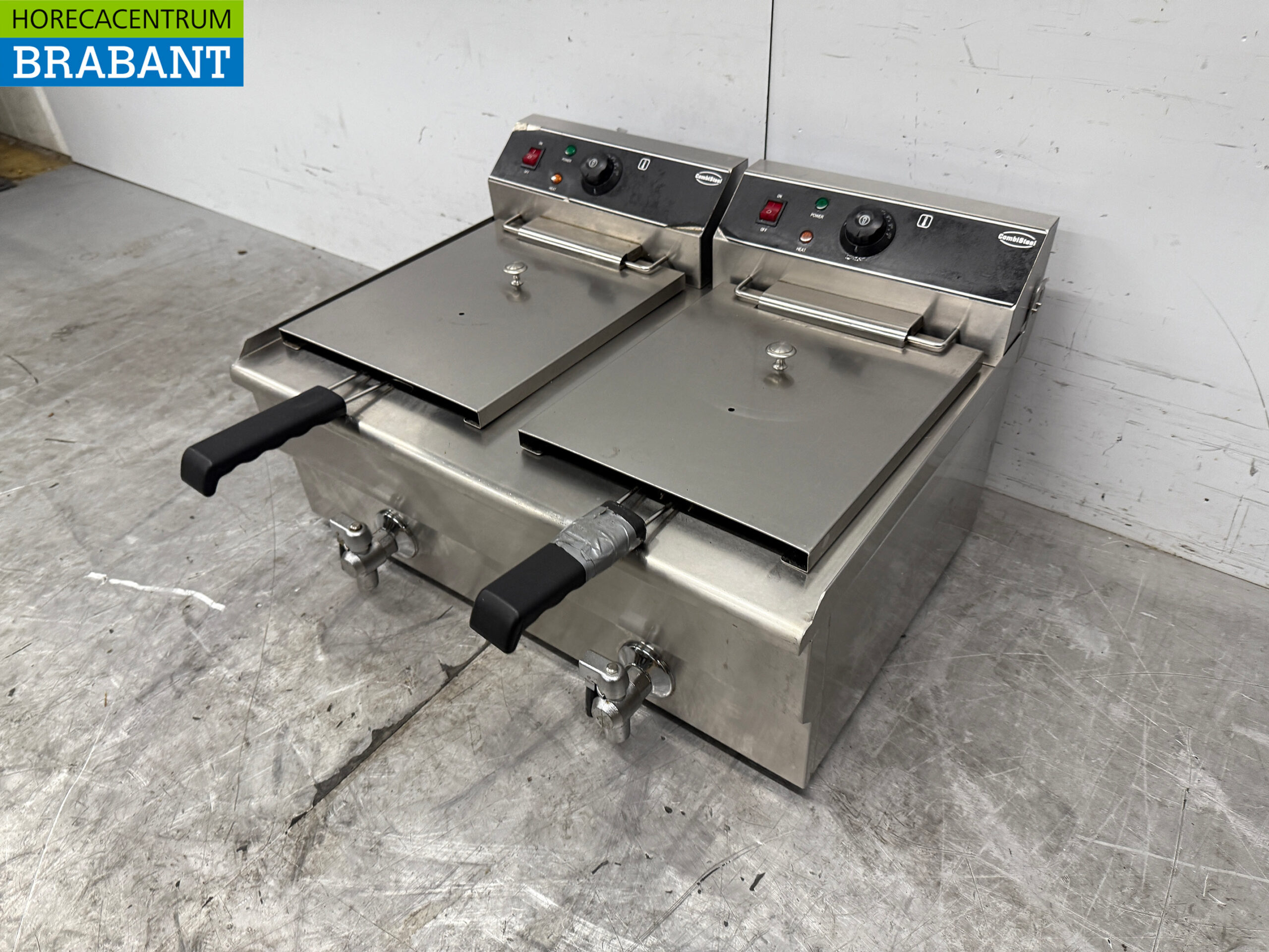 Stainless steel Combisteel Double Fryer 2 x 16 liters 2 x 400V Horeca - Image 2