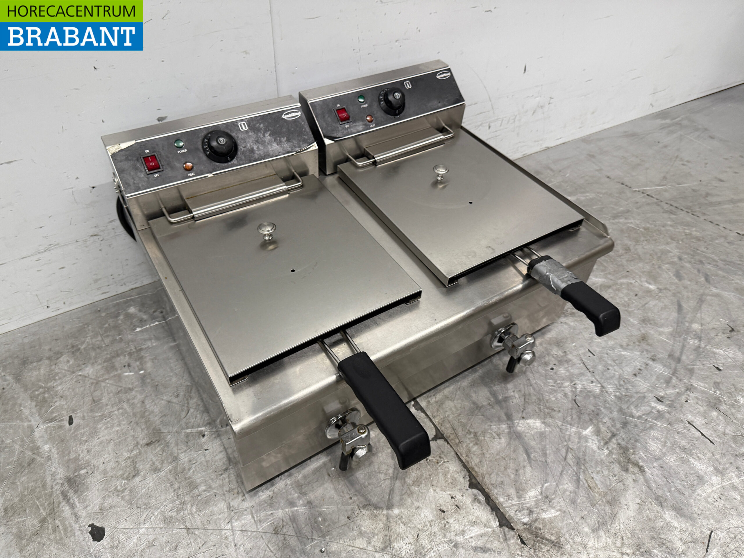 Stainless steel Combisteel Double Fryer 2 x 16 liters 2 x 400V Horeca - Image 3
