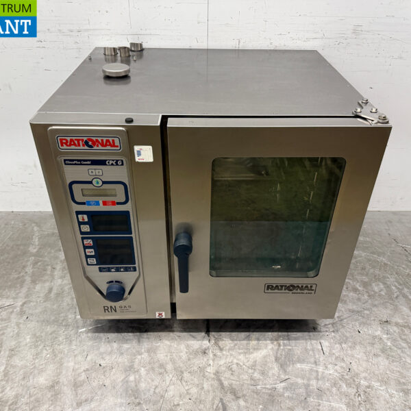 Stainless steel Rational CPC 61G Combi steamer 6 x 1/1 GN Natural gas 230V Horeca