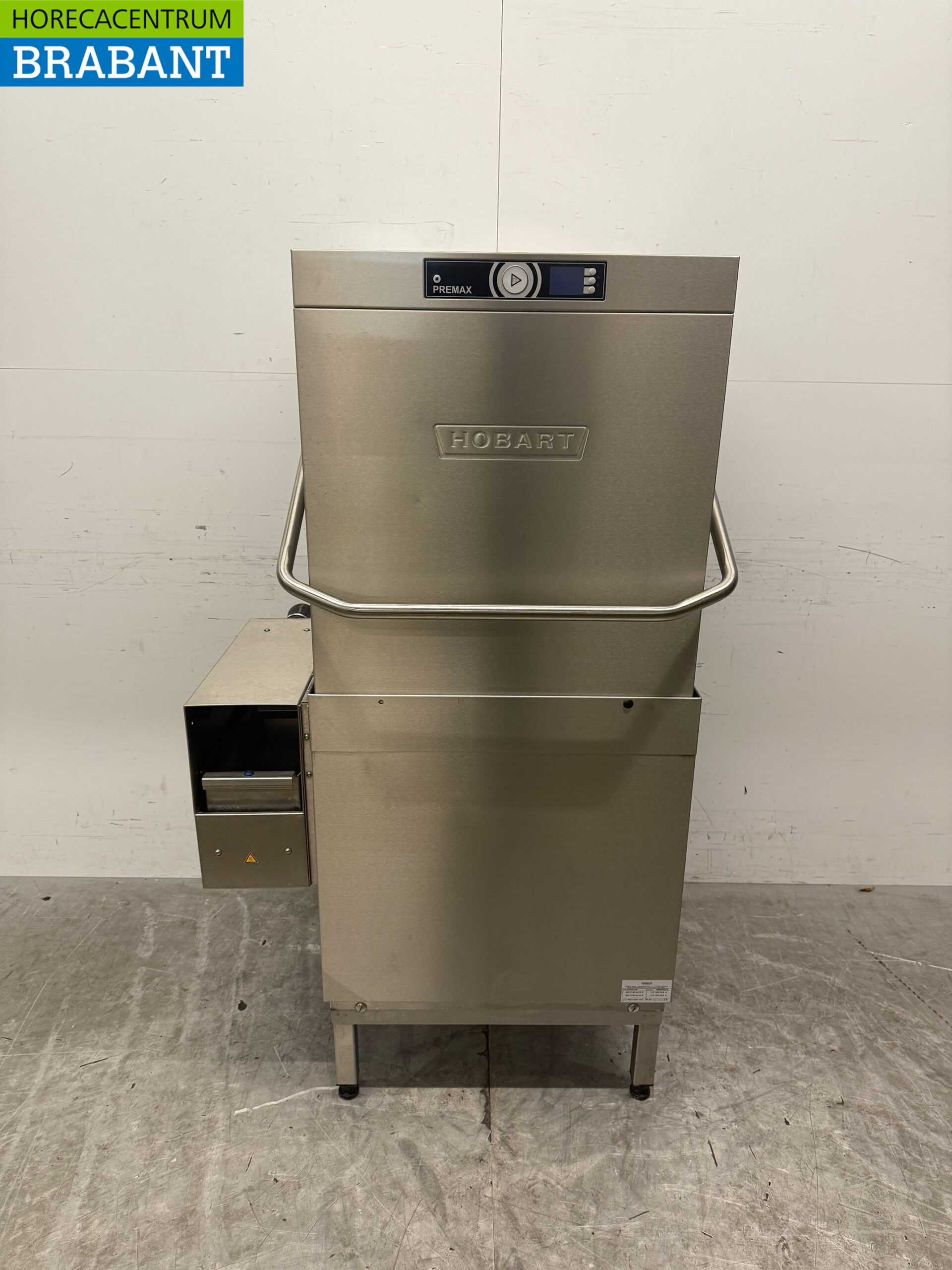 Stainless steel Hobart Premax Sliding dishwasher with drain pump 400V Catering