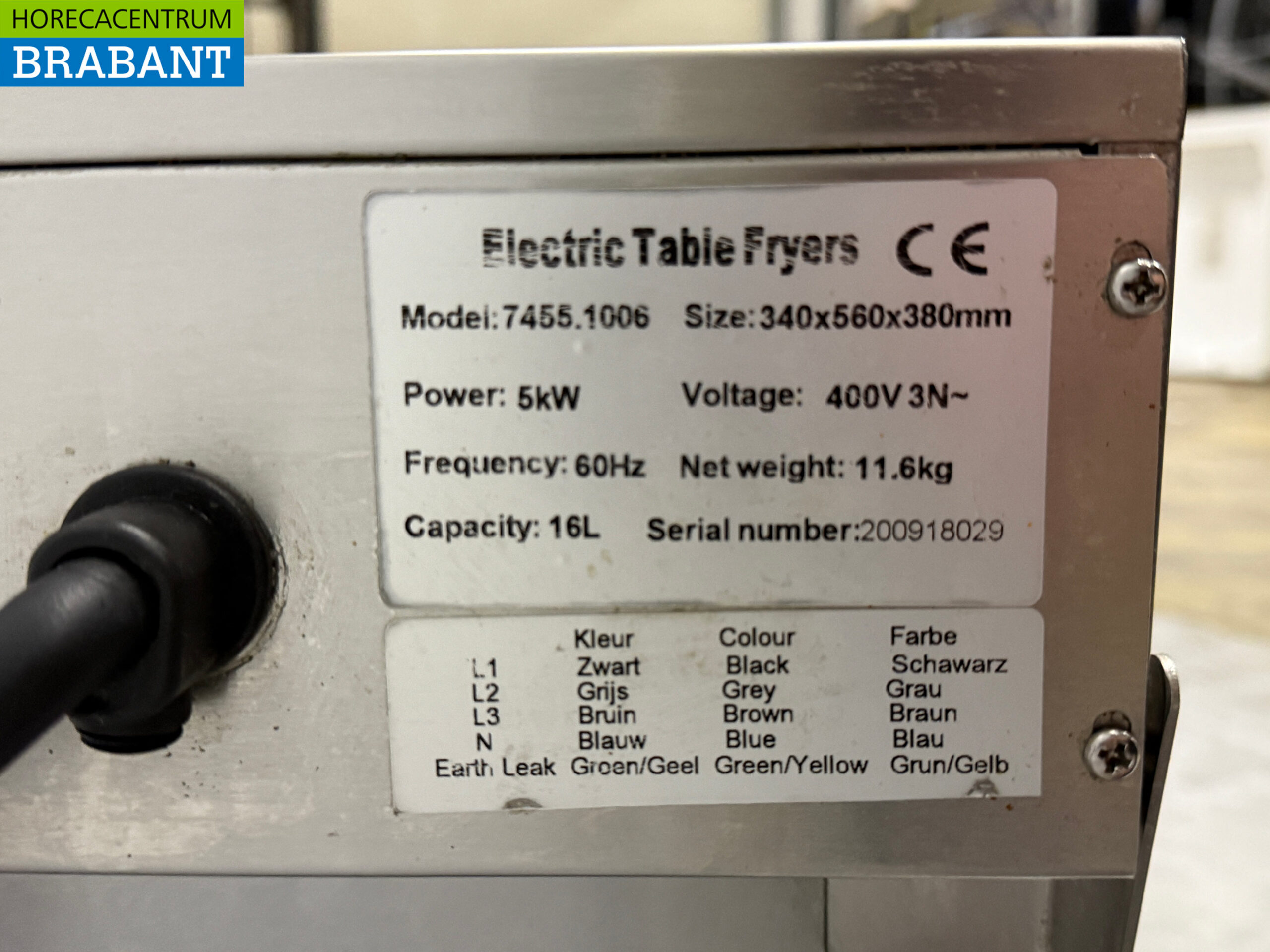 Stainless steel Combisteel Fryer 16 liters 400V Horeca - Image 5