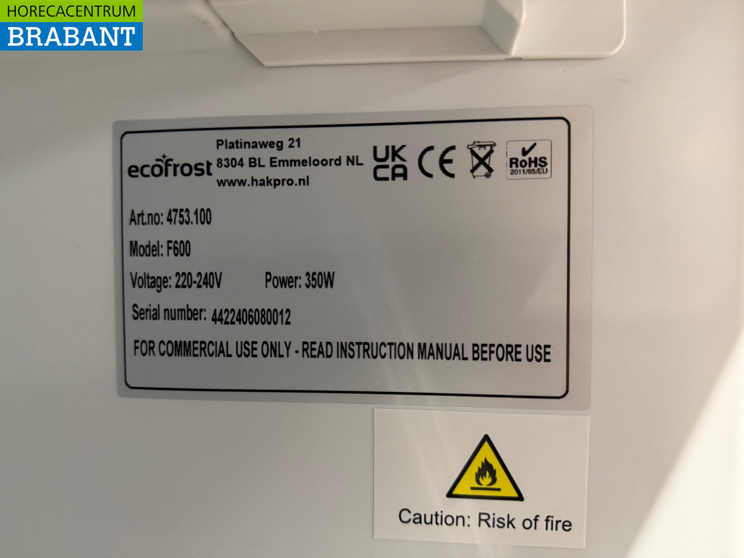 Ecofrost Freezer 534 liters 230V Horeca - Image 5