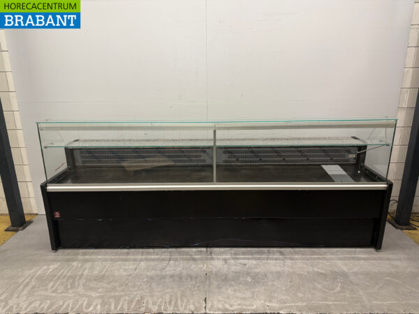 Diamond Refrigerated Display Case Snack Display Case Refrigerated Display Case 300 cm 230V Cafeteria Fries Tent Catering Industry