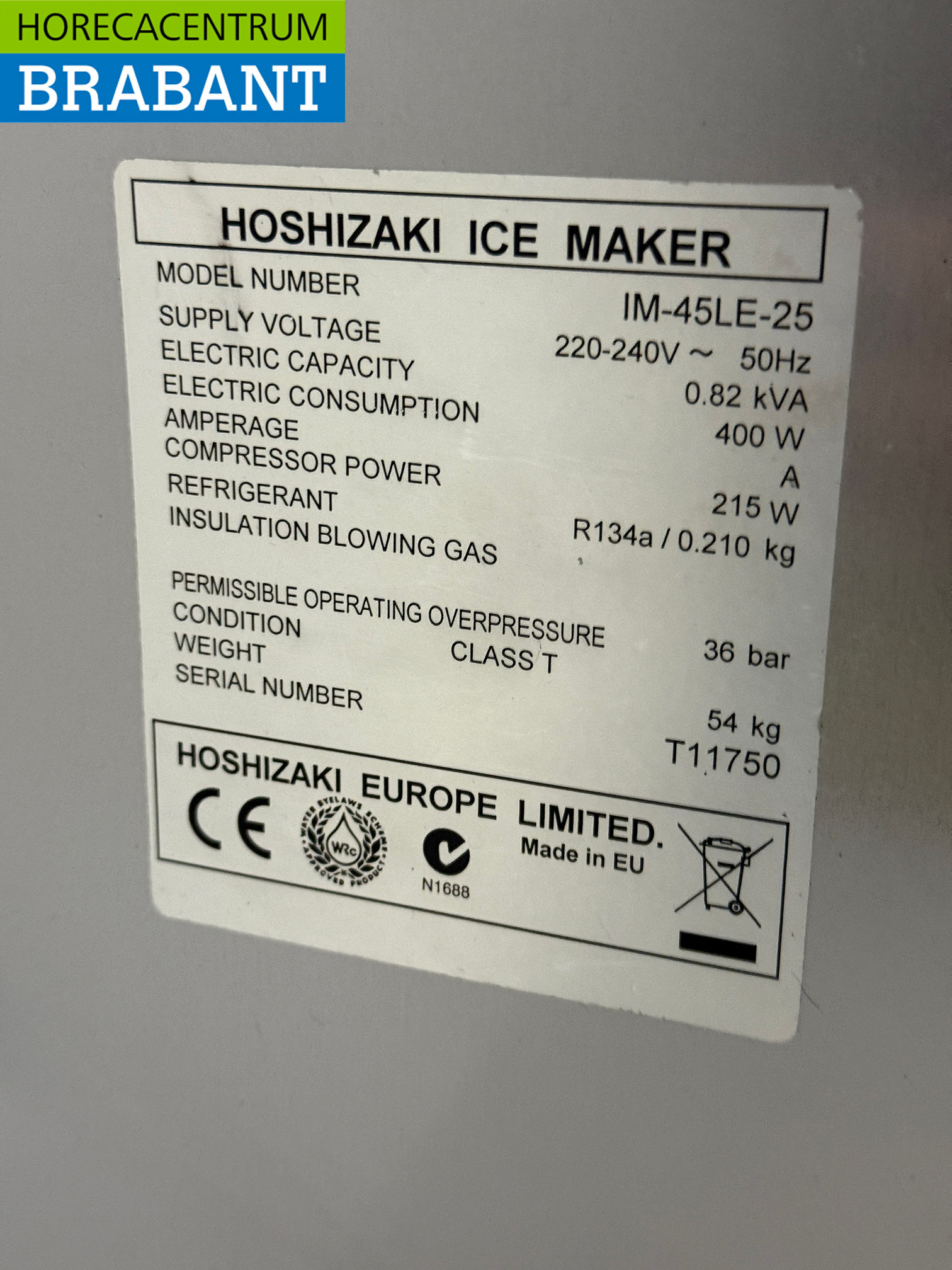 Stainless steel Hoshizaki Ice cube machine with 15 kg bunker Produces 47 kg per day 230V Horeca - Image 5