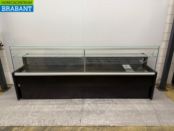 Diamond Refrigerated Display Case Snack Display Case Refrigerated Display Case 300 cm 230V Cafeteria Fries Tent Catering Industry