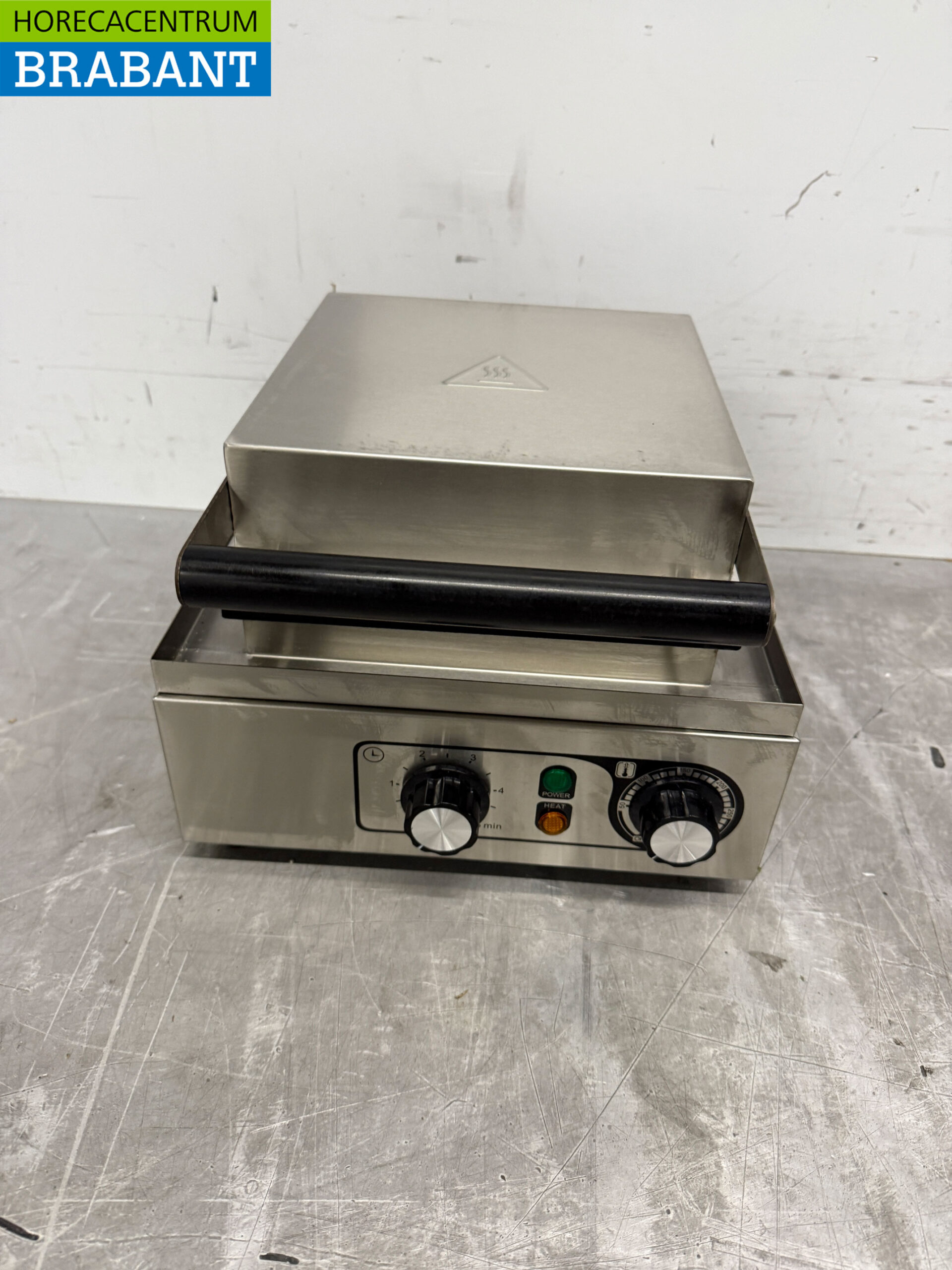 Stainless steel Waffle iron hearts with timer 230V Catering