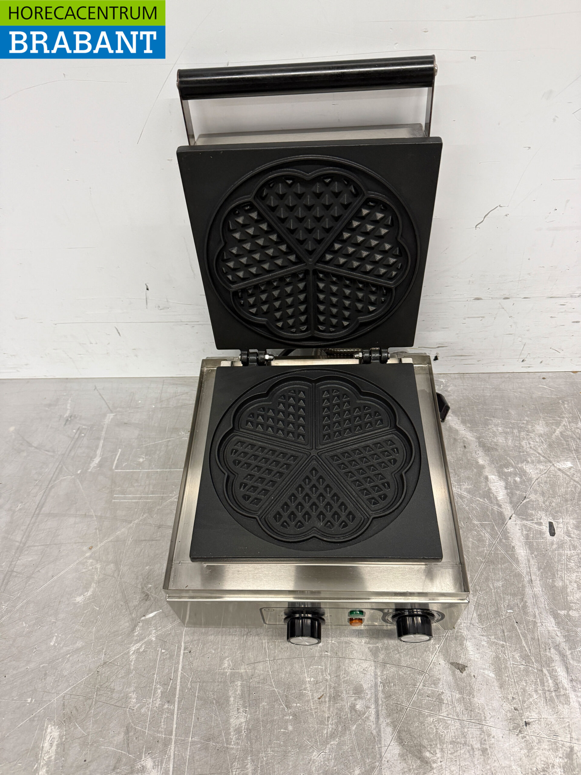 Stainless steel Waffle iron hearts with timer 230V Catering - Image 5