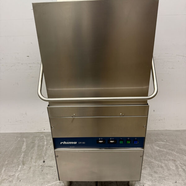 Stainless steel Rhima DR60 Sliding dishwasher 400V Catering