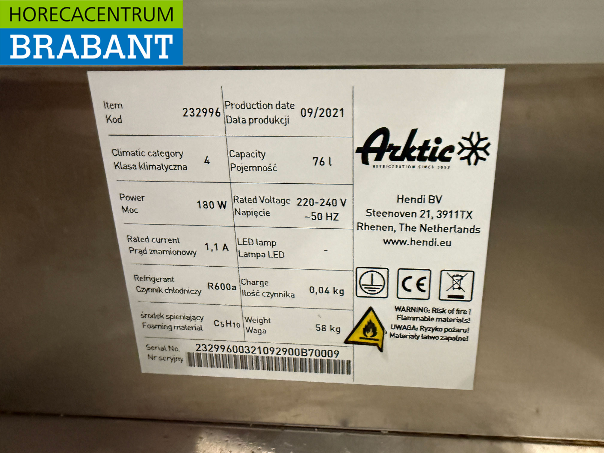 Stainless steel Artic Top mounted display case Top mounted refrigerated display case saladière 9 x 1/3 GN 200 cm Horeca - Image 4