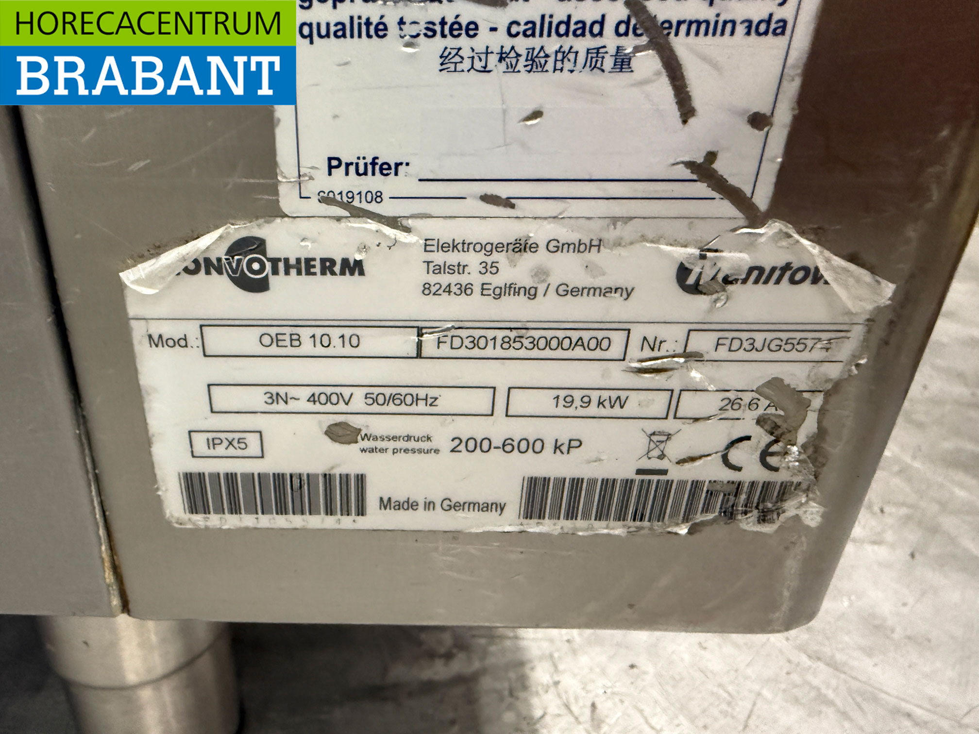 Stainless steel Convotherm Combisteamer Steamer 10 x 1/1 GN 400V Horeca - Image 7