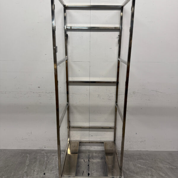 Stainless Steel Refrigerated Transport Trolley 69 x 69 x 195.5 cm Catering