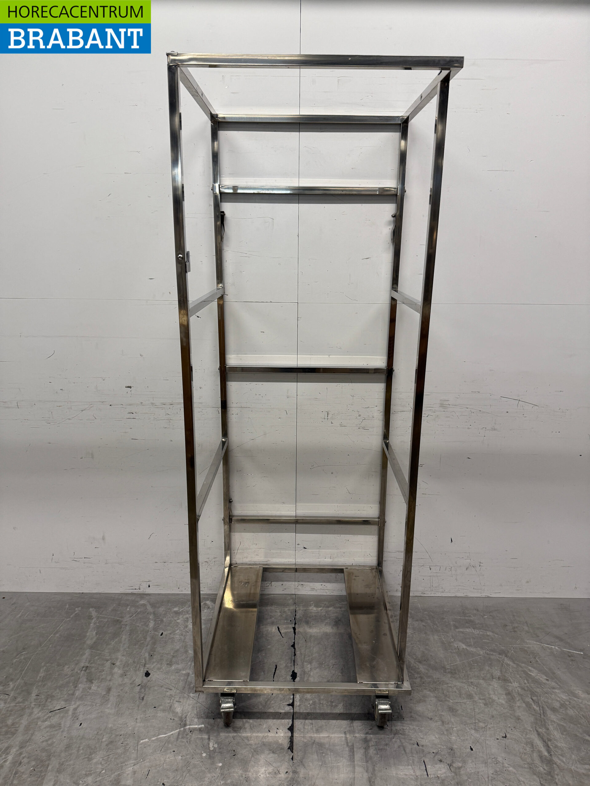 Stainless Steel Refrigerated Transport Trolley 69 x 69 x 195.5 cm Catering