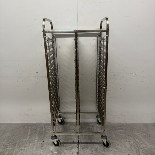 Stainless steel Double shelf trolley 30 x 1/1 Gastronorm GN Catering