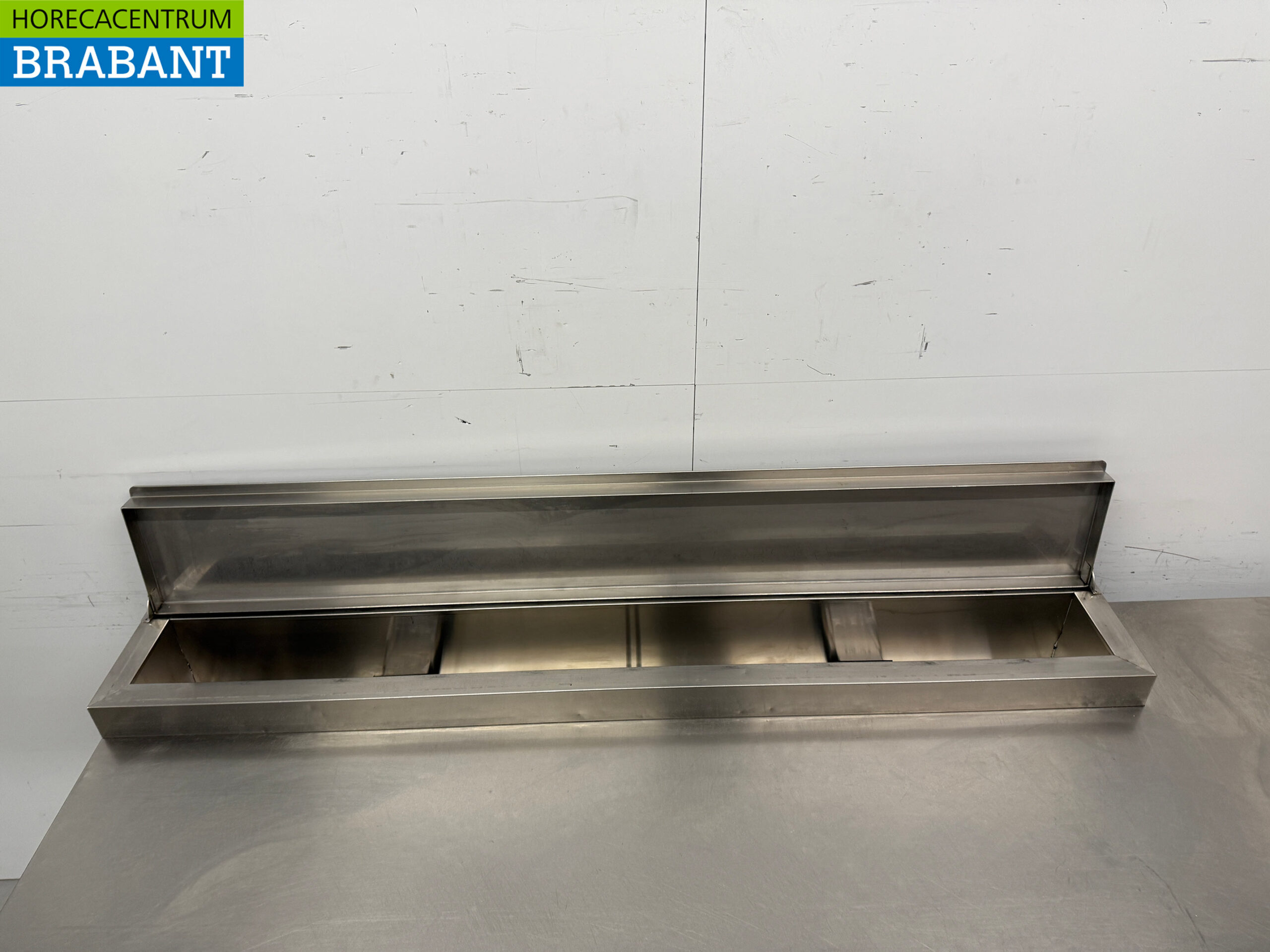 Stainless steel Diamond Refrigerated workbench with saladiere 4 doors 219 cm 230V Catering - Image 4