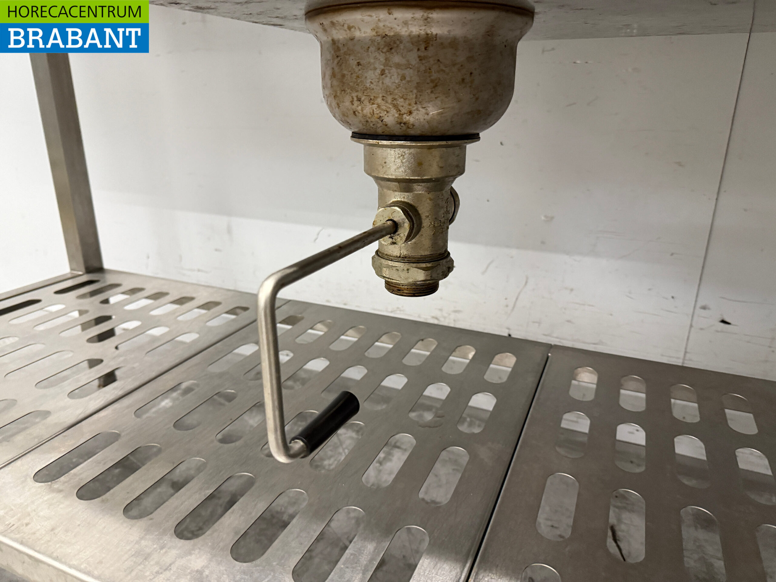 Stainless steel Supply Table Clearance Table with Waste Hole 242 x 120 x 90.5 cm Catering - Image 6