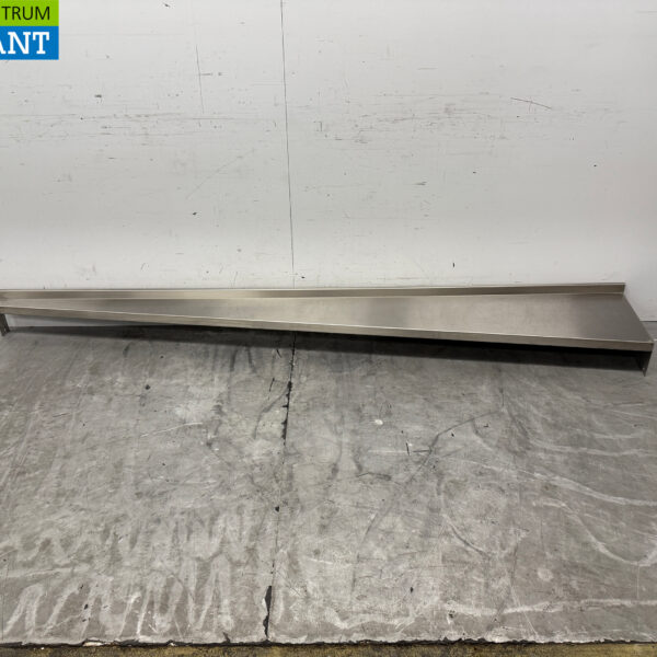 Stainless Steel Worktop Wall Shelf 264 x 43.5 cm Catering