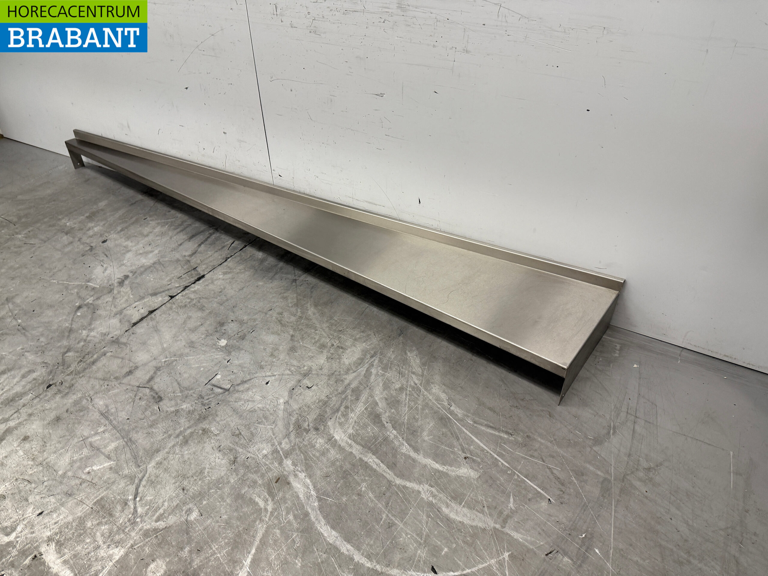 Stainless Steel Worktop Wall Shelf 264 x 43.5 cm Catering - Image 2