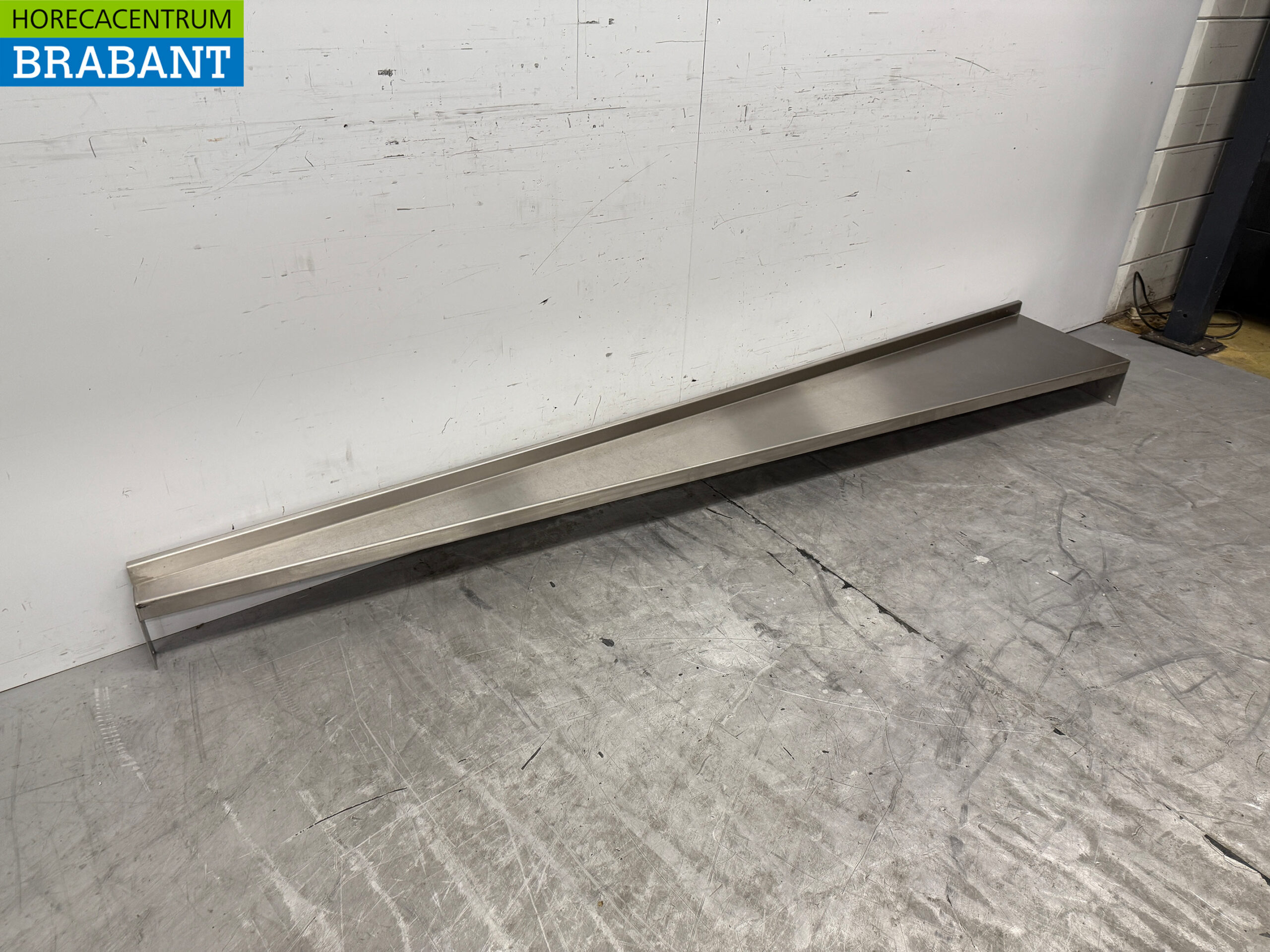 Stainless Steel Worktop Wall Shelf 264 x 43.5 cm Catering - Image 3