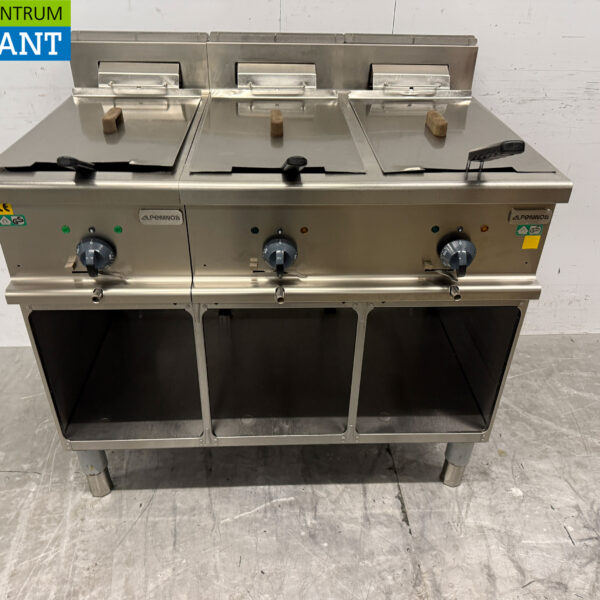 Stainless steel Alpeninox Fryer 3 x 14 liters 2 x 400V Horeca