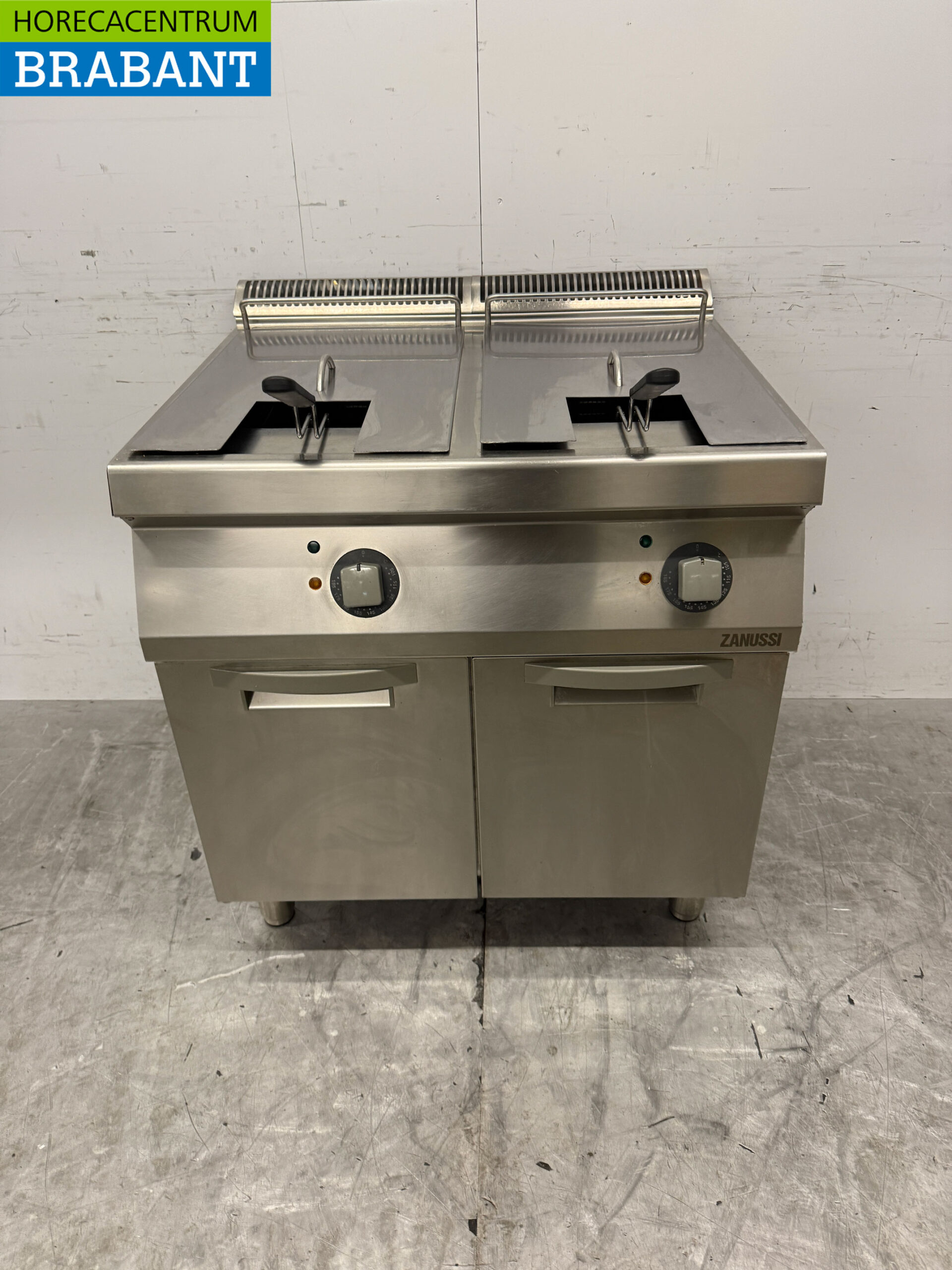 Stainless steel Zanussi Double Fryer Fryer 2 x15 liters 400V Horeca