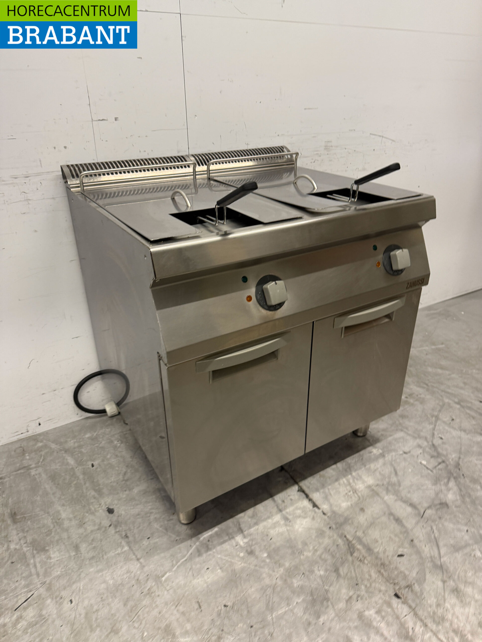 Stainless steel Zanussi Double Fryer Fryer 2 x15 liters 400V Horeca - Image 3