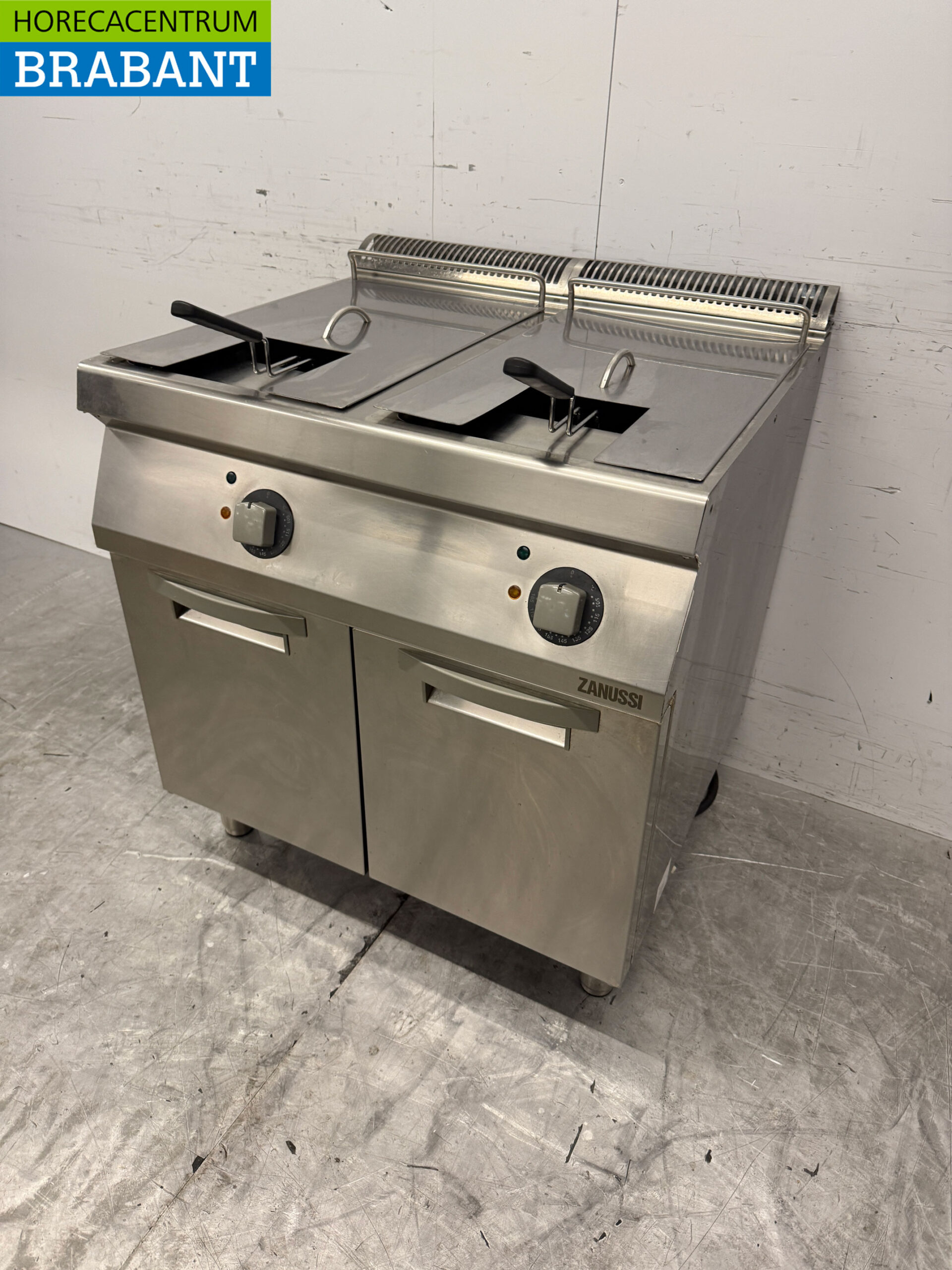 Stainless steel Zanussi Double Fryer Fryer 2 x15 liters 400V Horeca - Image 2