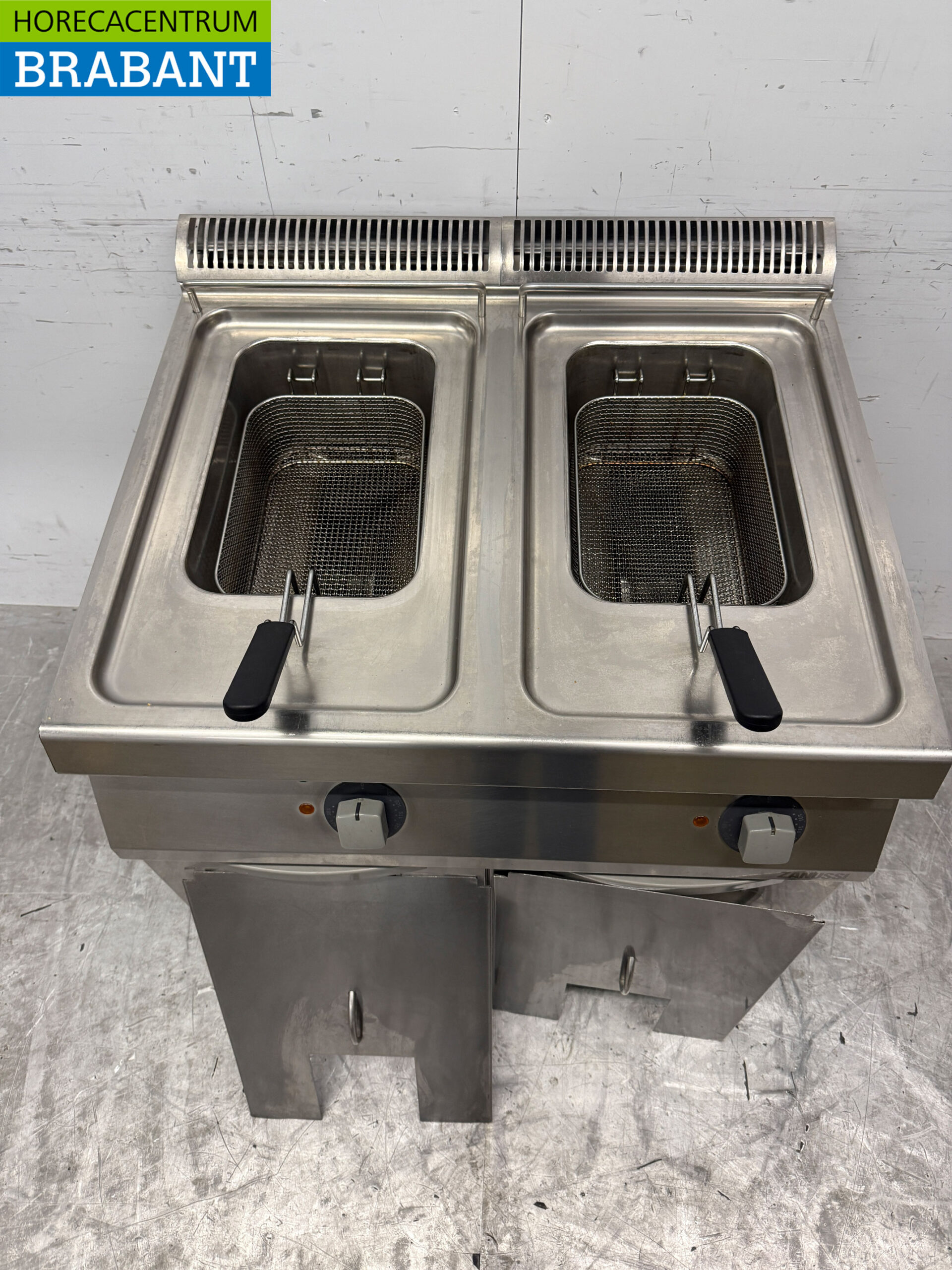 Stainless steel Zanussi Double Fryer Fryer 2 x15 liters 400V Horeca - Image 5
