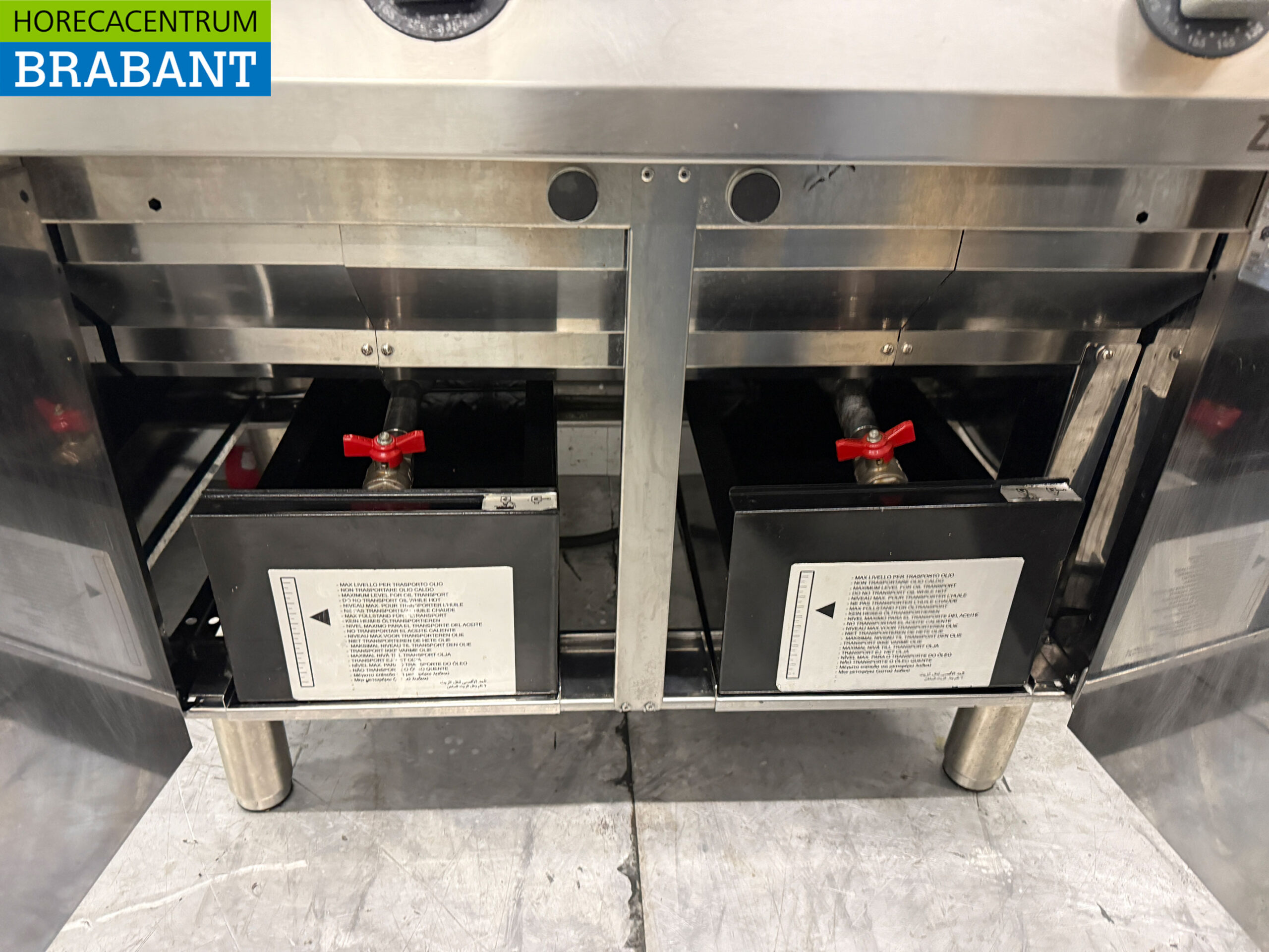 Stainless steel Zanussi Double Fryer Fryer 2 x15 liters 400V Horeca - Image 6