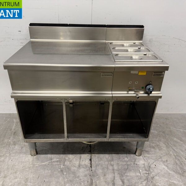 Stainless steel Alpeninox Blind unit with Bain Marie 1/1 GN 230V 105 cm Horeca