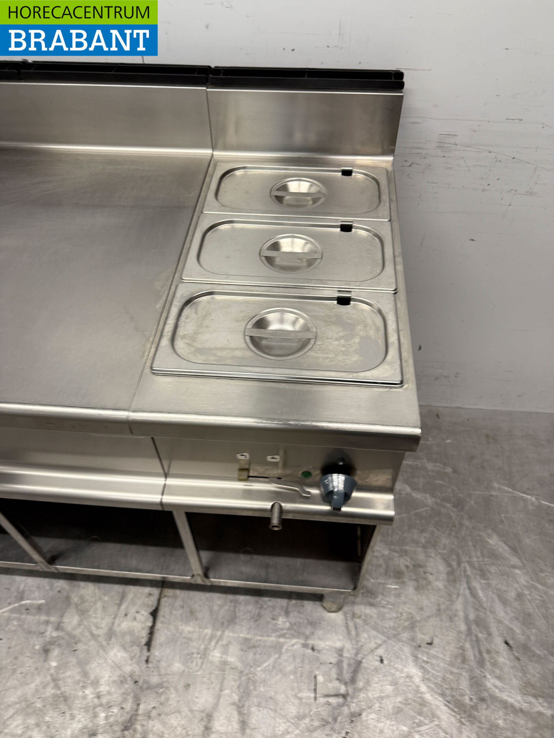 Stainless steel Alpeninox Blind unit with Bain Marie 1/1 GN 230V 105 cm Horeca - Image 4