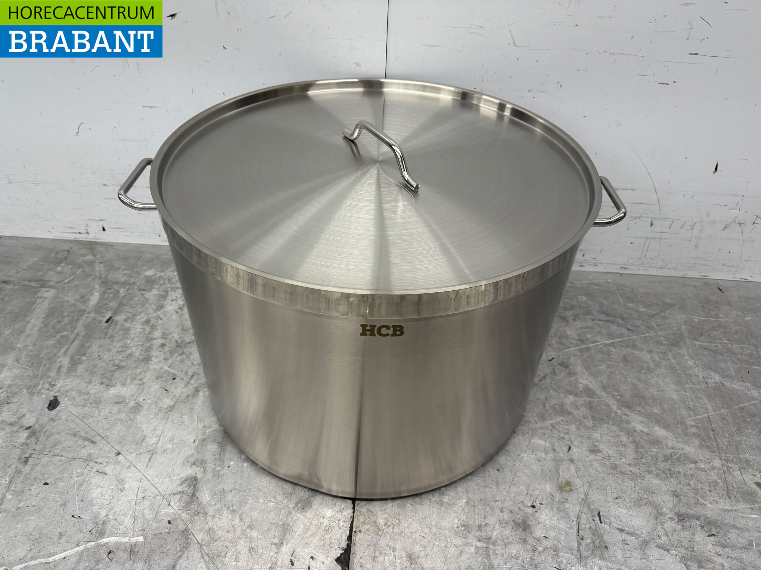 Stainless steel Soup Pan Cooking Pan Induction 60 x 40 cm 113 liters Horeca (kopie)