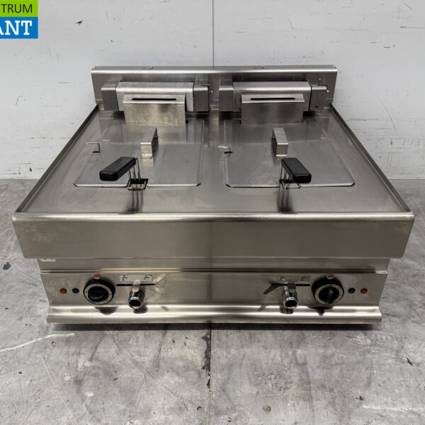 Stainless steel Modular Double Fryer 2 x 10 liters 400V Catering