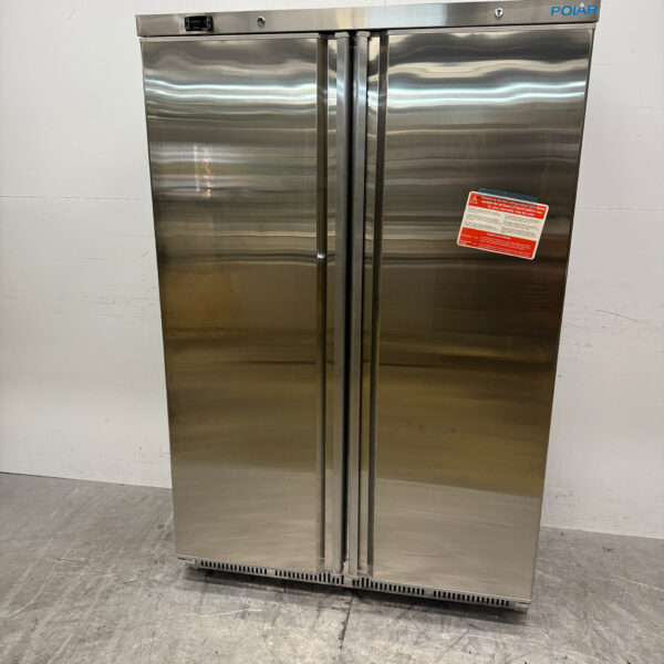Stainless steel Polar Double Door Freezer 744 liters 230V Catering