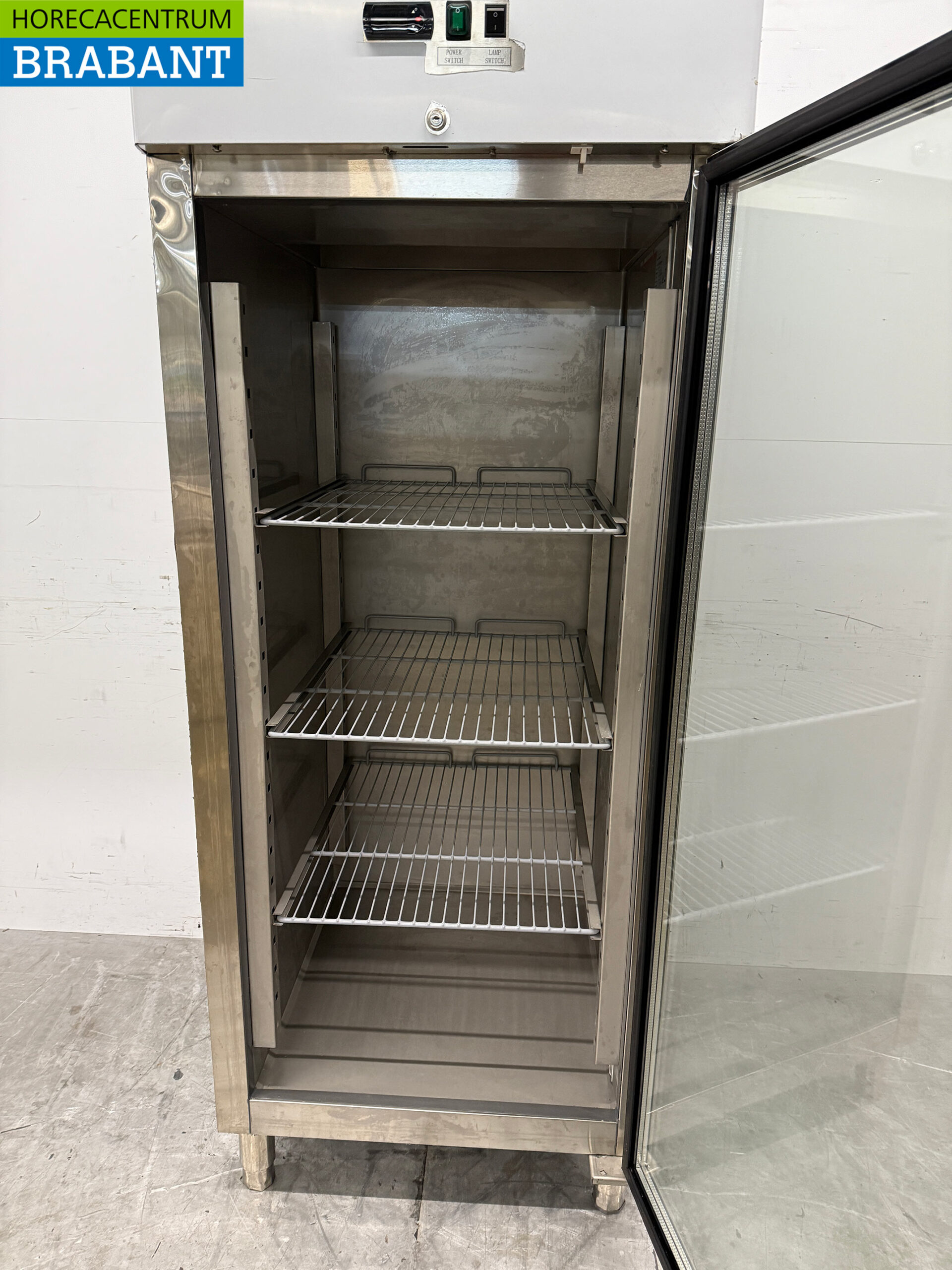 Stainless steel HCB Glass door freezer cabinet Freezer cabinet with glass door 650 liters 230V Horeca - Image 4