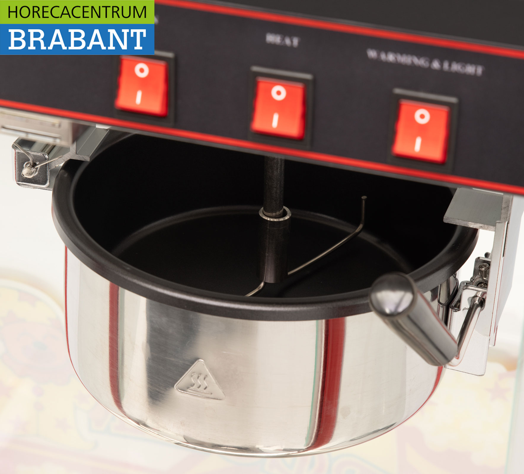 HCB Popcorn machine Popcorn machine Red 230V Braderie Market Catering - Image 8