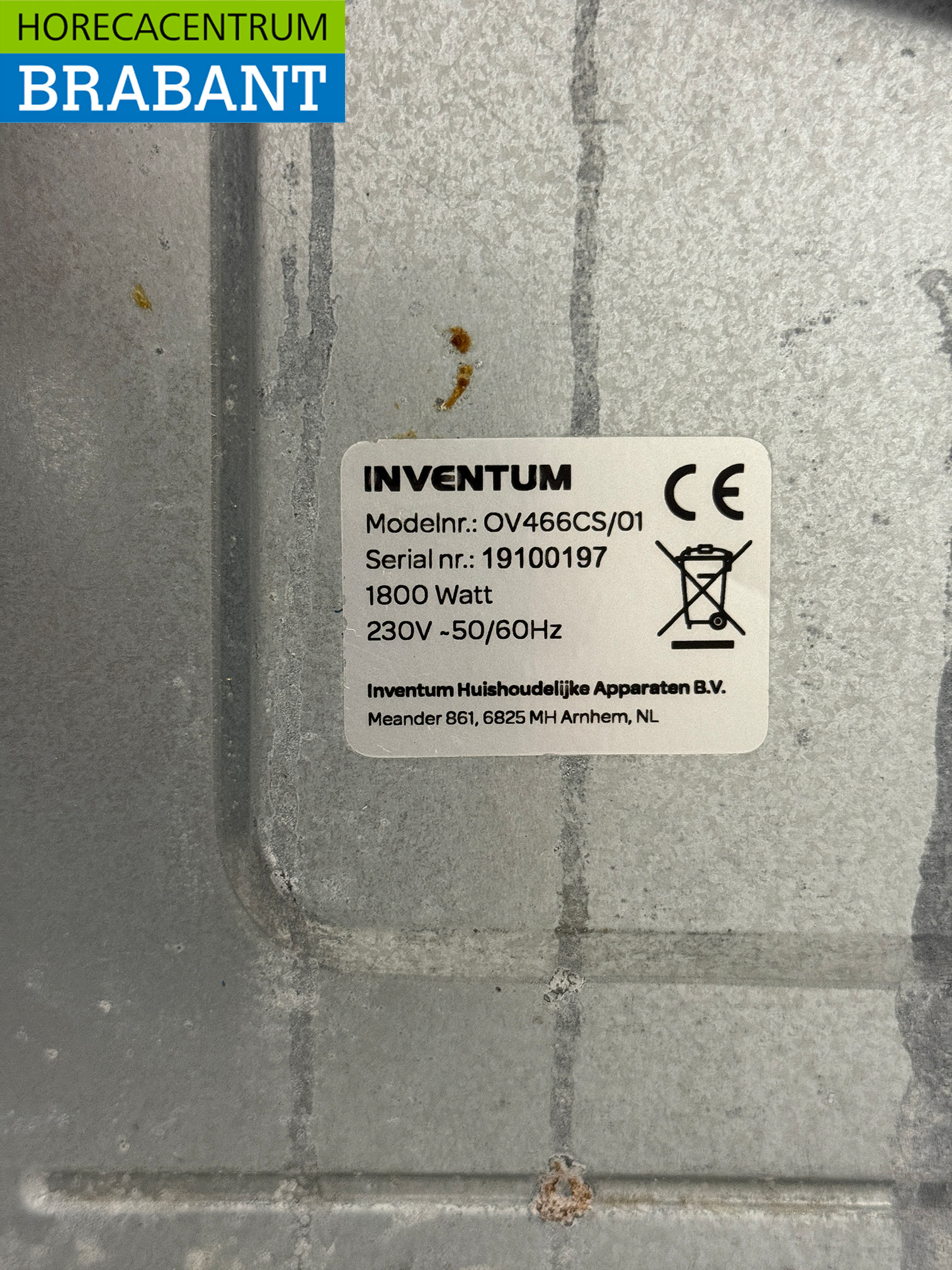 Inventum Hot air oven 46 liters 230V Horeca - Image 5