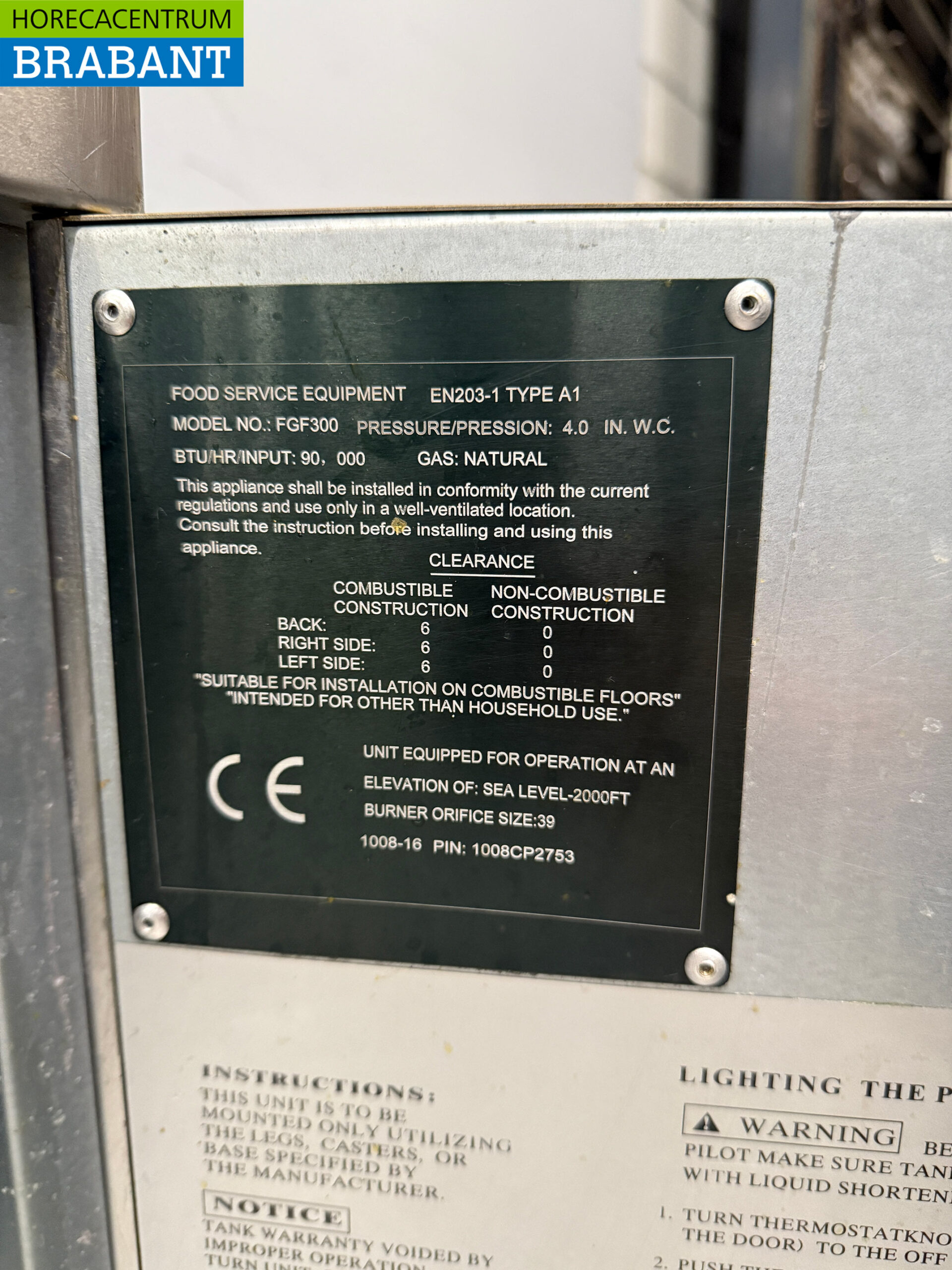 Stainless Steel Food Service Equipment FGF300 Fryer 20 liters GAS Catering - Image 6