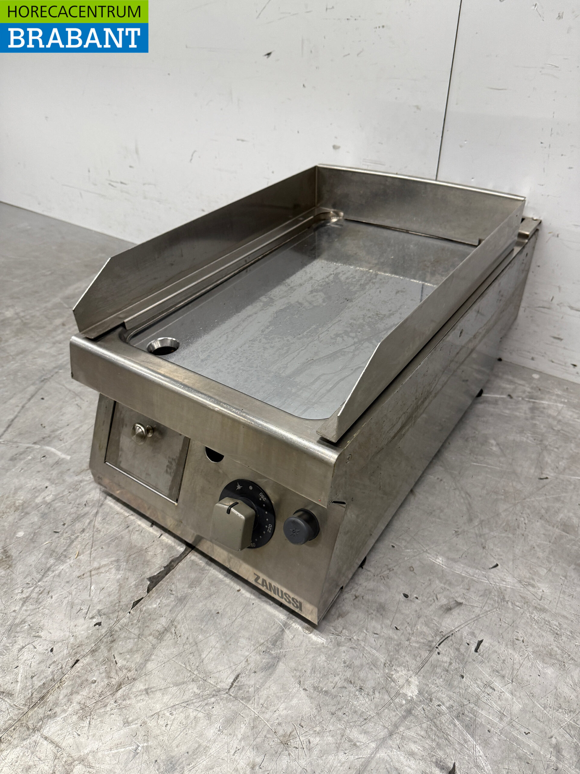 Stainless steel Zanussi Mirror griddle Grill plate 40 cm GAS Catering - Image 2